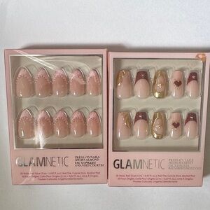 Glamnetic Press-On Nails Set — Nude & Pink Almonds